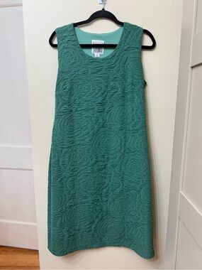 Vintage Very Villbracht L Artsy Quirky Eclectic Textured Floral Shift Designer